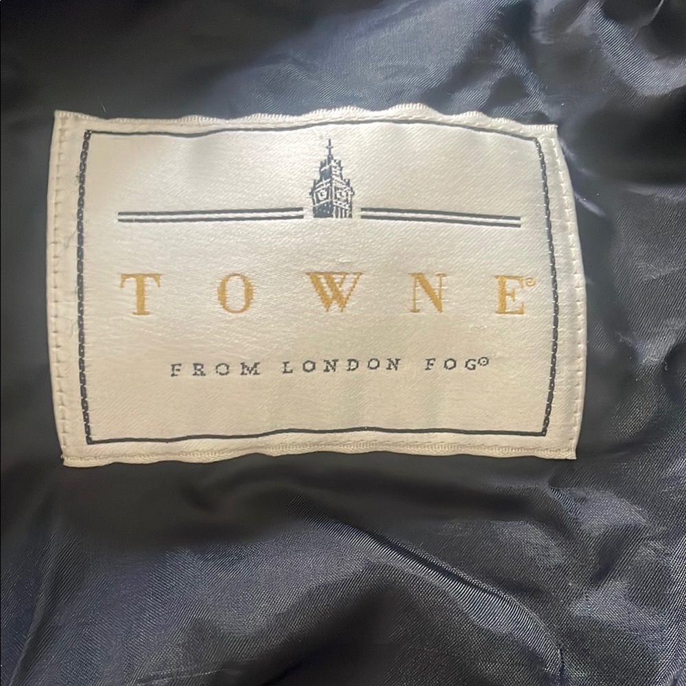 London Fog Black Trench Coat Elegant Design